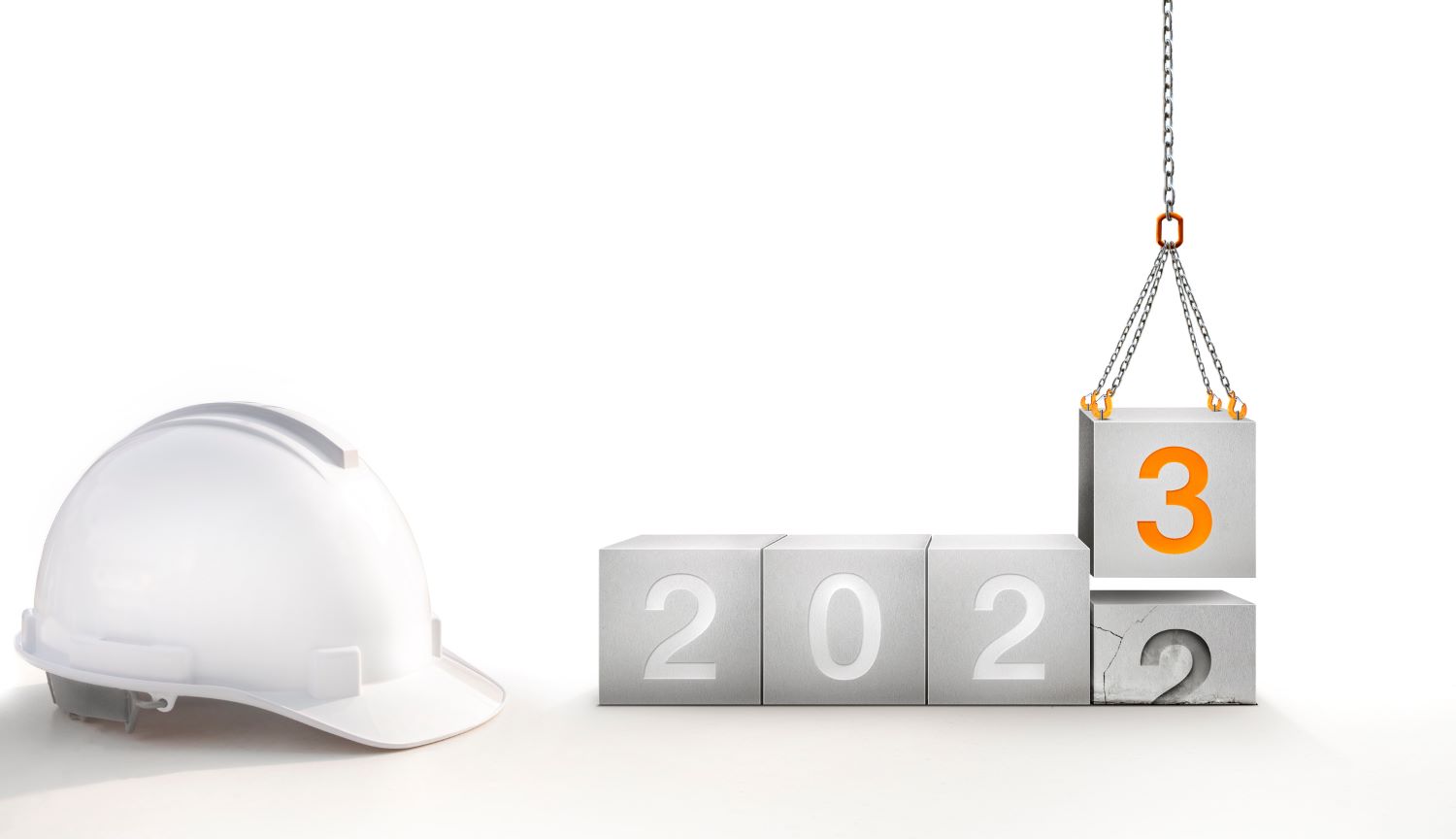 hardhat next to the numbers 2023