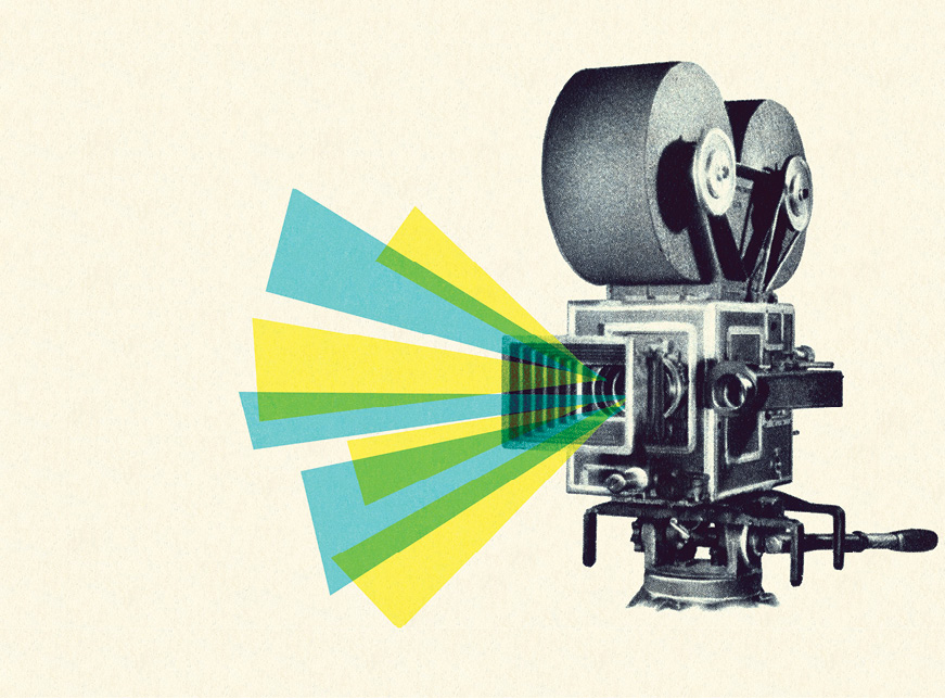 Illustration of product launch with video