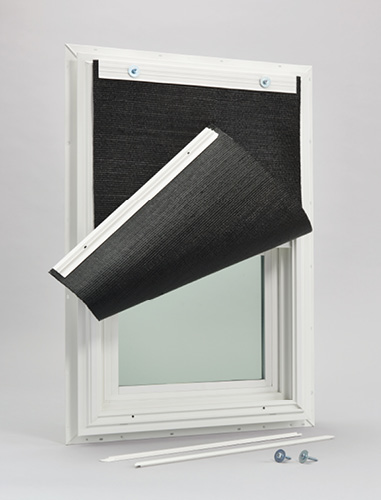 Window with storm protection system