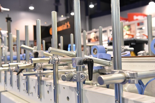 closeup of window machinery at glassbuild