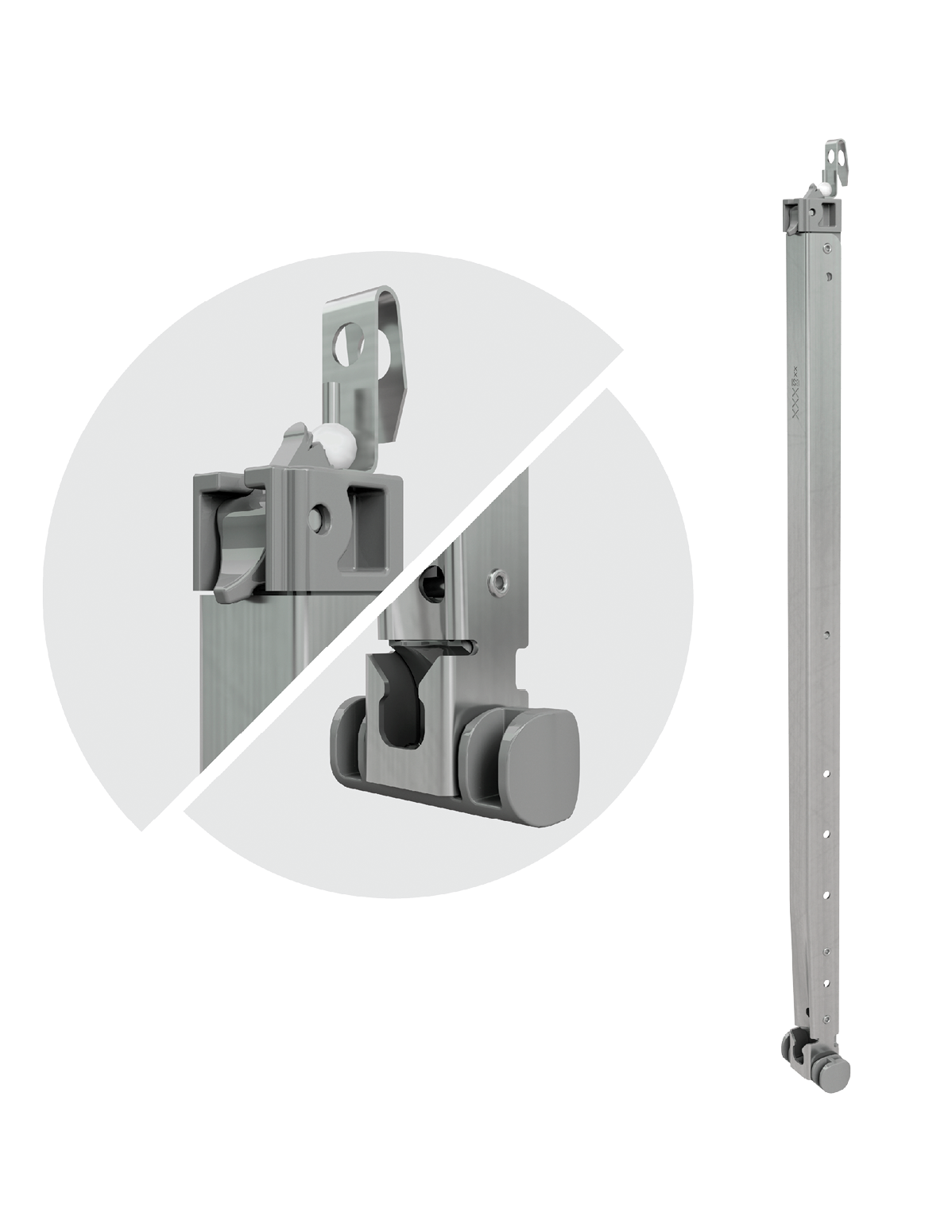 Block & tackle balance hardware for windows