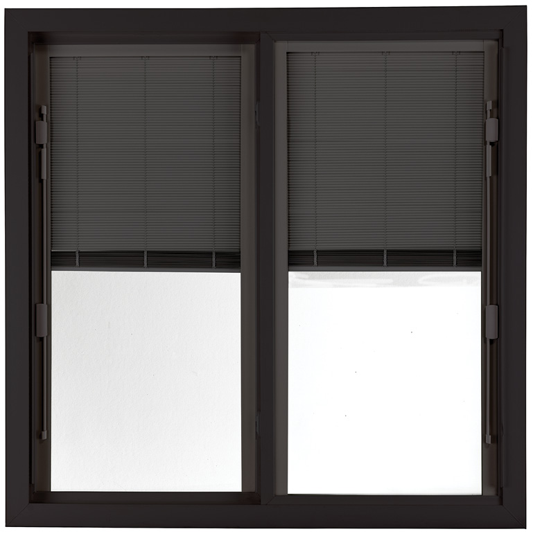 windows with in-glass blinds