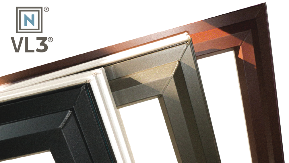 window frames with different finishes