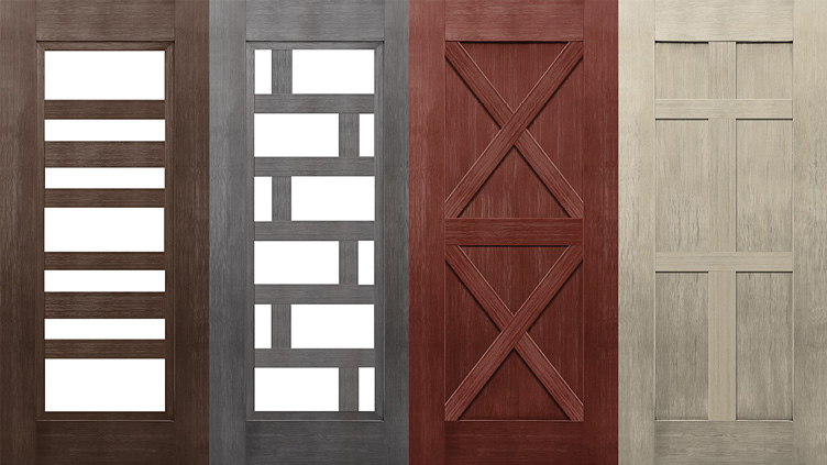 Entry Door with Simulated Divided Panels