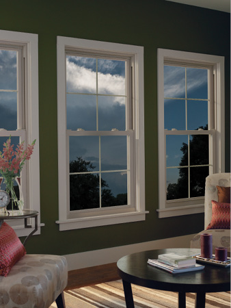 impact-resistant windows in living room