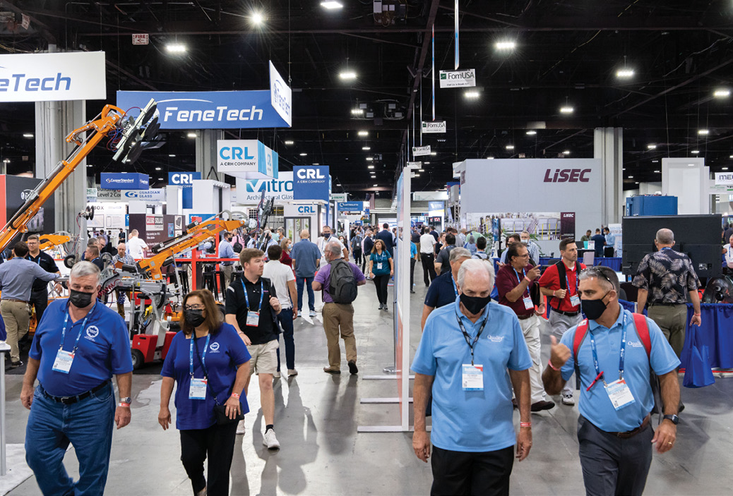 GlassBuild trade show floor