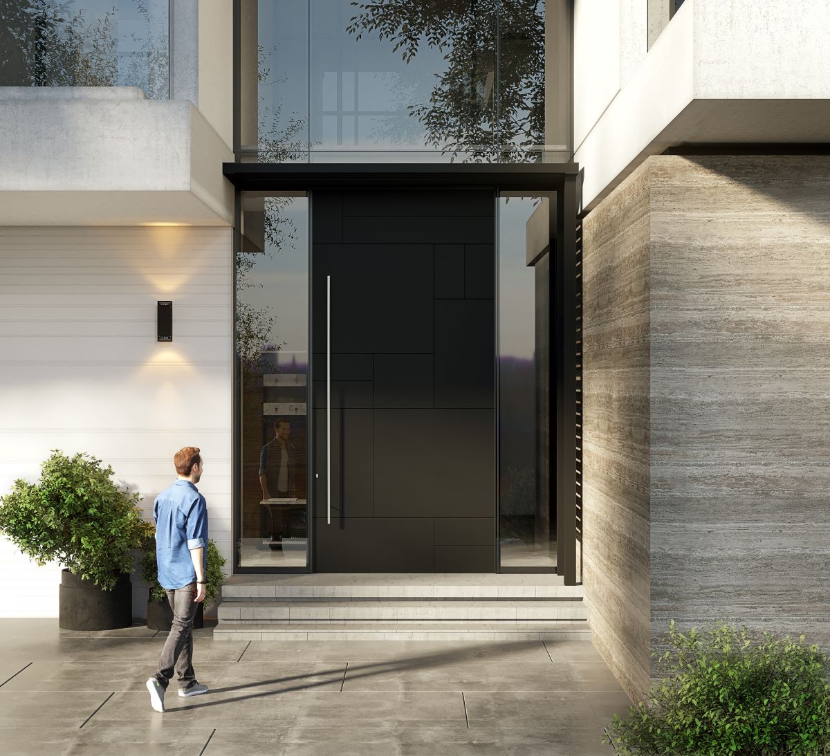 over-sized residential entrance door