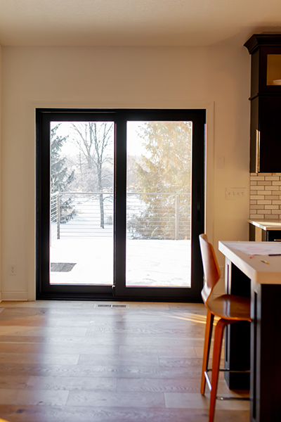 Contemporary patio door