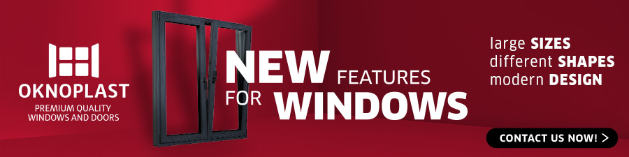 contact Oknoplast to learn about their new features for windows: large size, different shapes, modern design