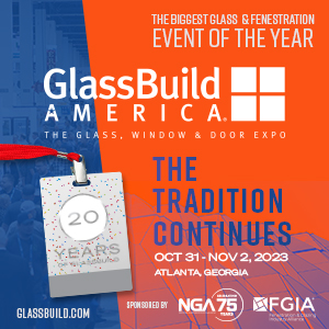 plan now to attend glassbuild america in atlanta, october 31 to november 2