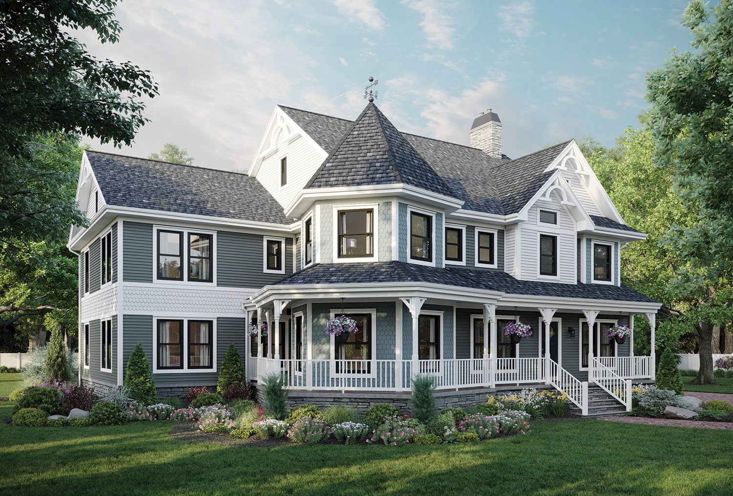 large Victorian house