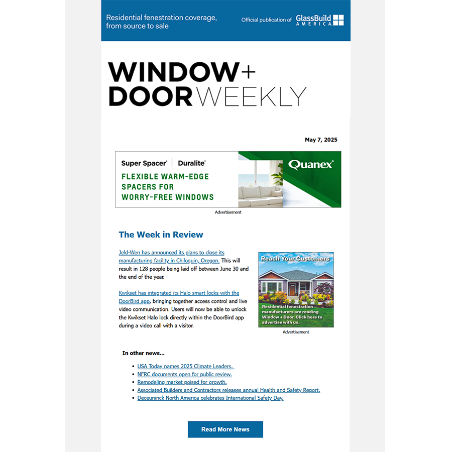 Window and Door Weekly