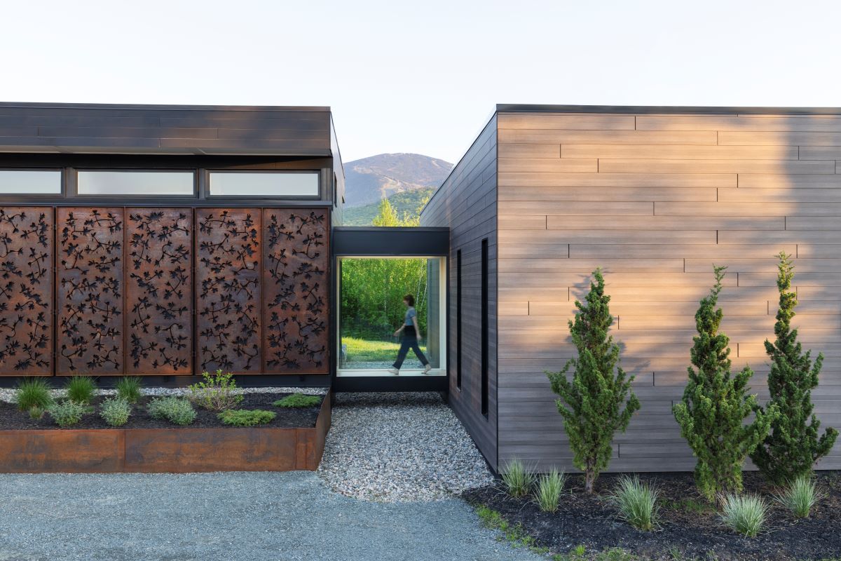glass hallway exterior