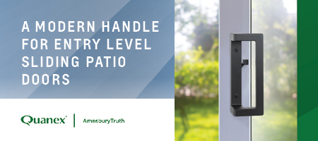 Quanex introduces the Contemporary Small Format Handle by AmesburyTruth. 