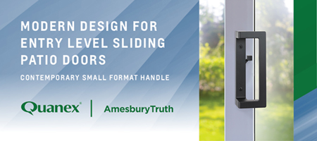 Quanex introduces the Contemporary Small Format Handle by AmesburyTruth.