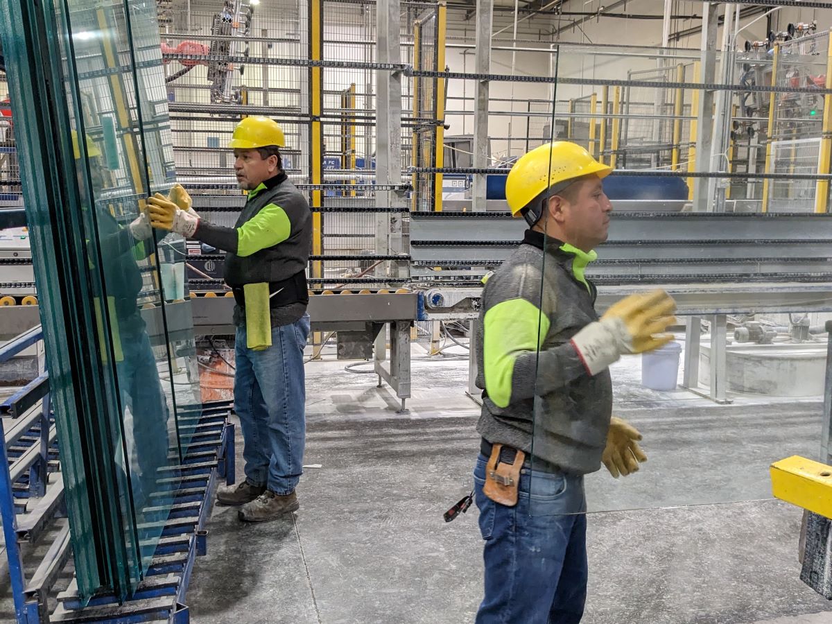 fabricators handling glass