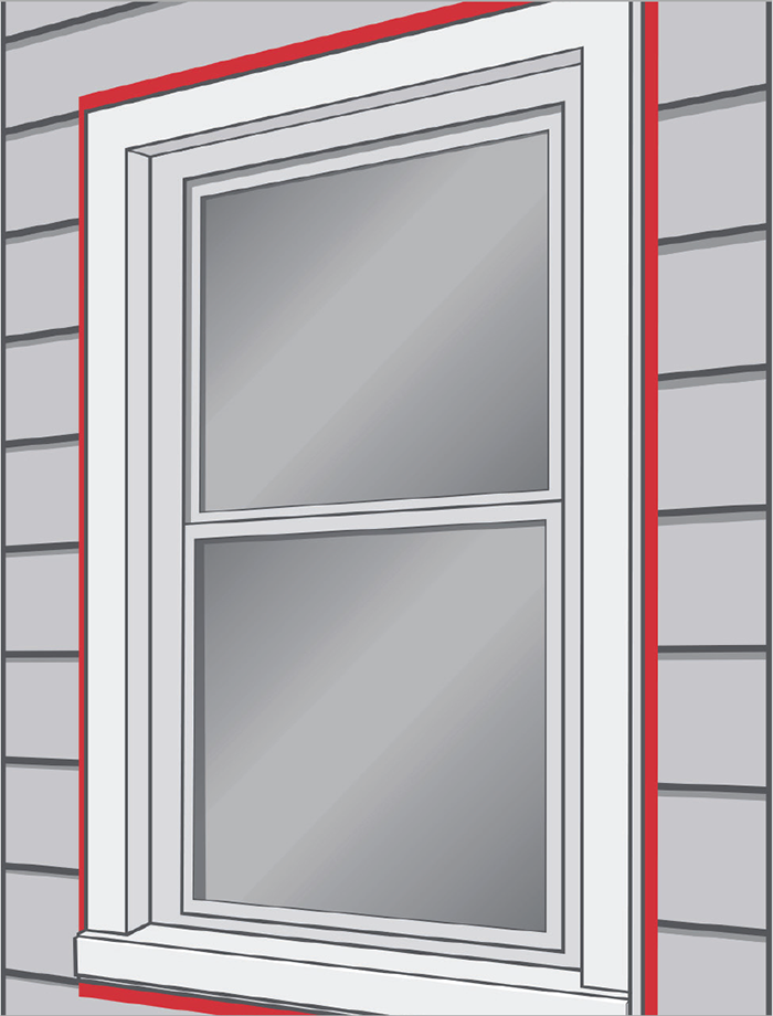 Avery Denison performance tape on a window