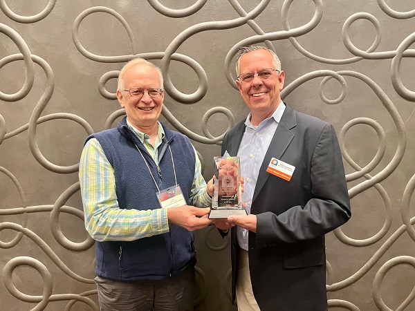 The National Fenestration Rating Council presented D. Charlie Curcija, Ph.D., with the Dariush Arasteh Member of the Year award