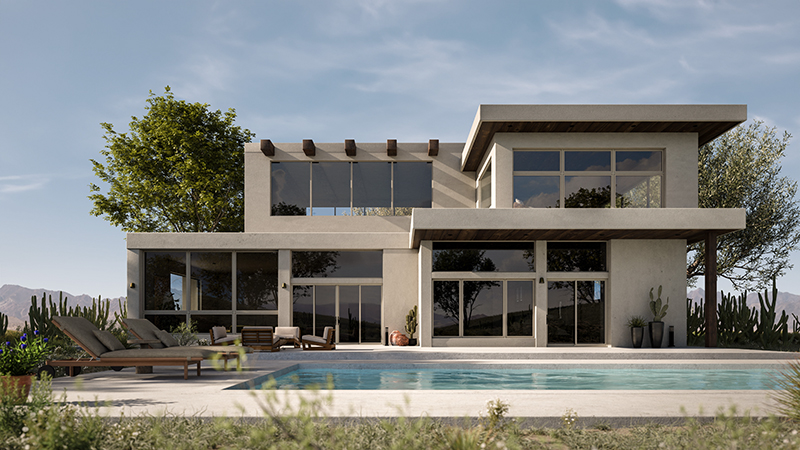 Exterior of house