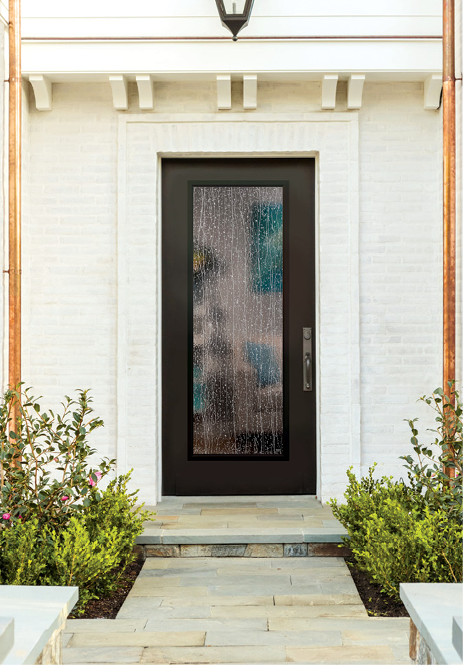 door with privacy glass