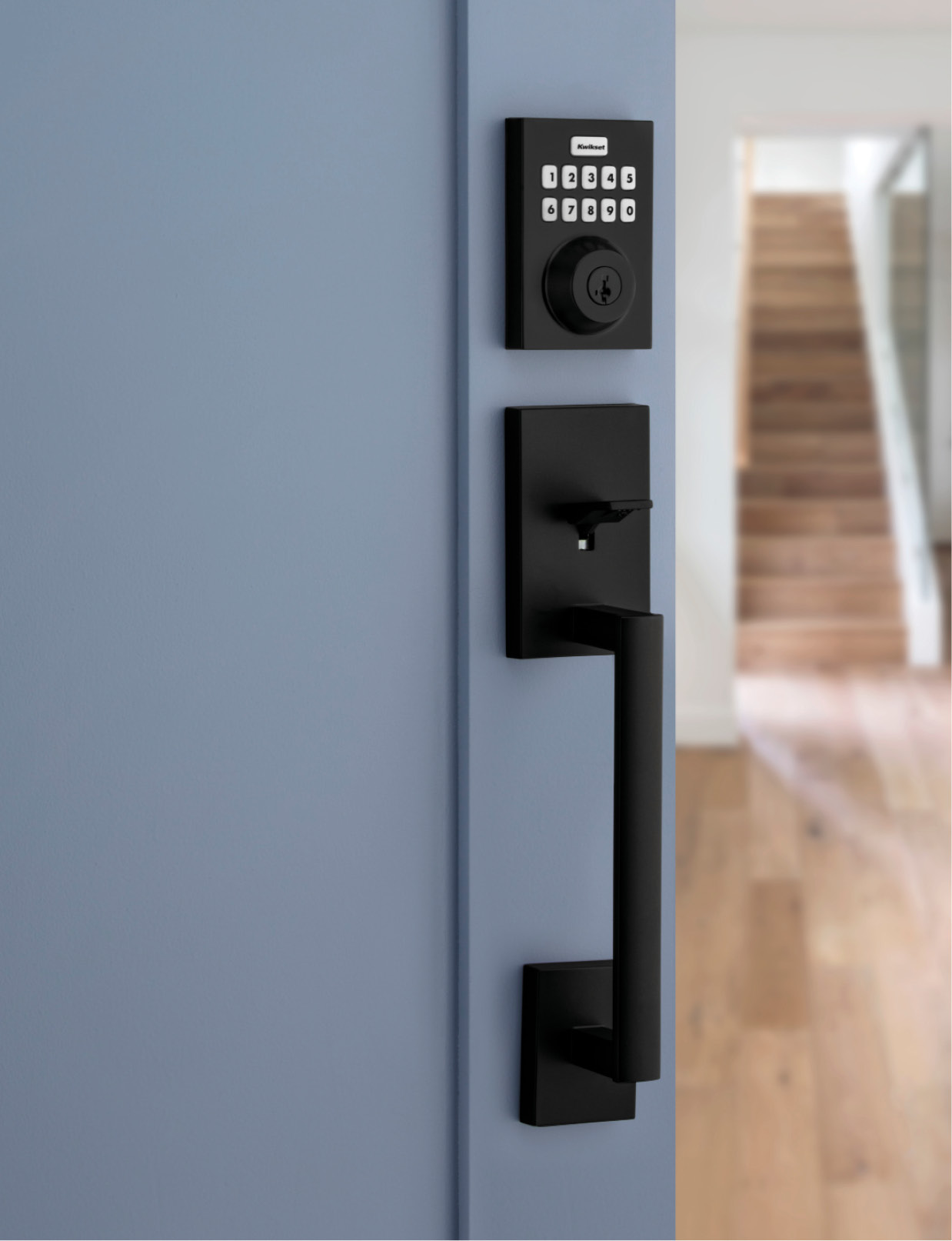 entry door with smart lock