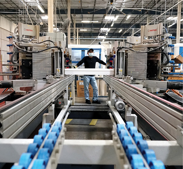 Vytex Windows manufacturing floor