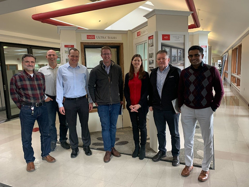 L to R: Dave Barker, Mike Barton, Jeremiah Noneman, Congressman Derek Kilmer, Joann Whetstine, Vince Prunty, Vinod Nair