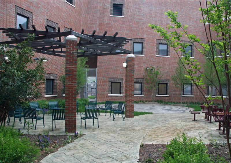 Window system in behavioral care facility