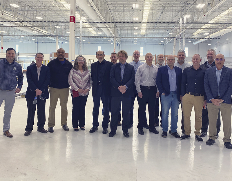 Participants in pre-opening tour