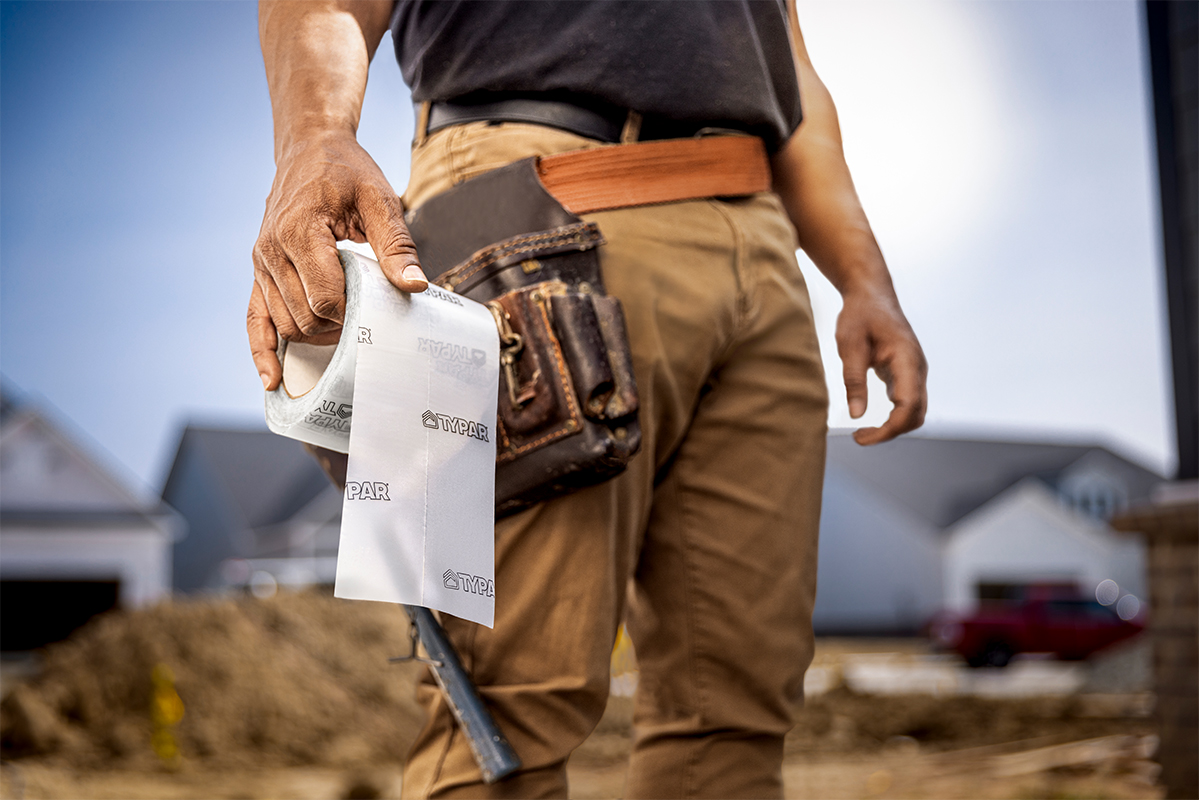 Typar clear acrylic flashing