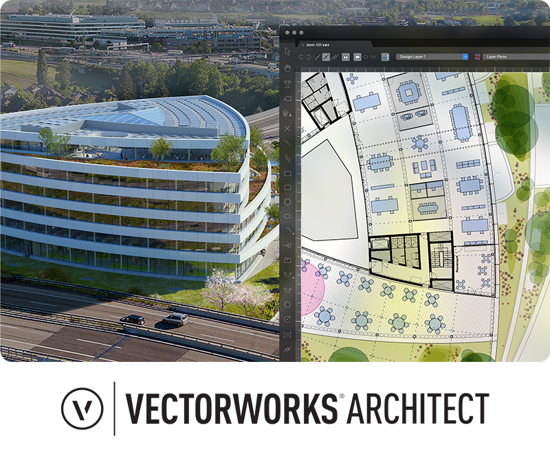 An example of a product shot using 2023 Vectorworks Architect 