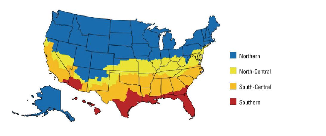 map of new climate zones in US