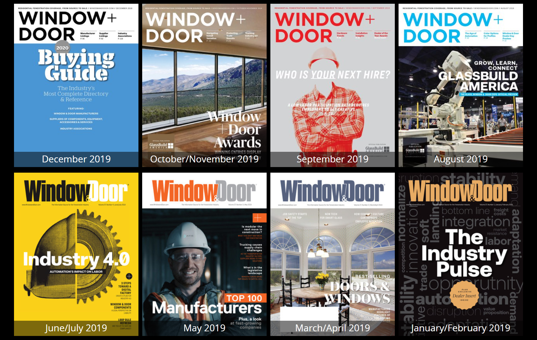 Window + Door magazine's issue archive