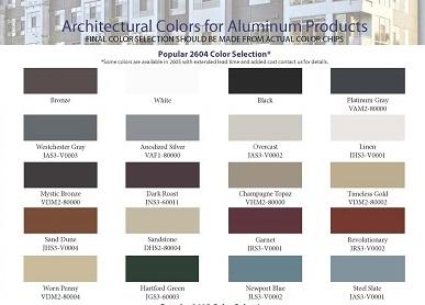 Crystal Windows Expands Aluminum Color Palette Crystal Windows Expands Aluminum Color Palette
