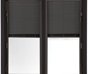 windows with in-glass blinds
