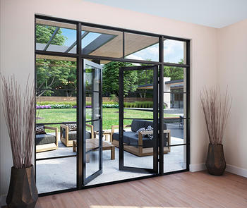 New hinged patio door by Weather Shield
