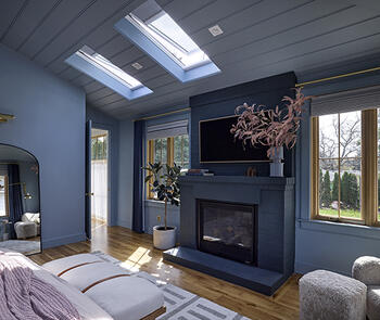 Skylight System in a bedroom